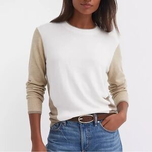 Color block knit sweater